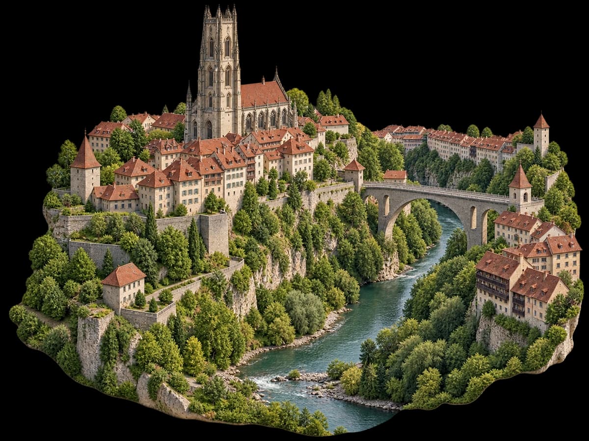 Illustration de Fribourg